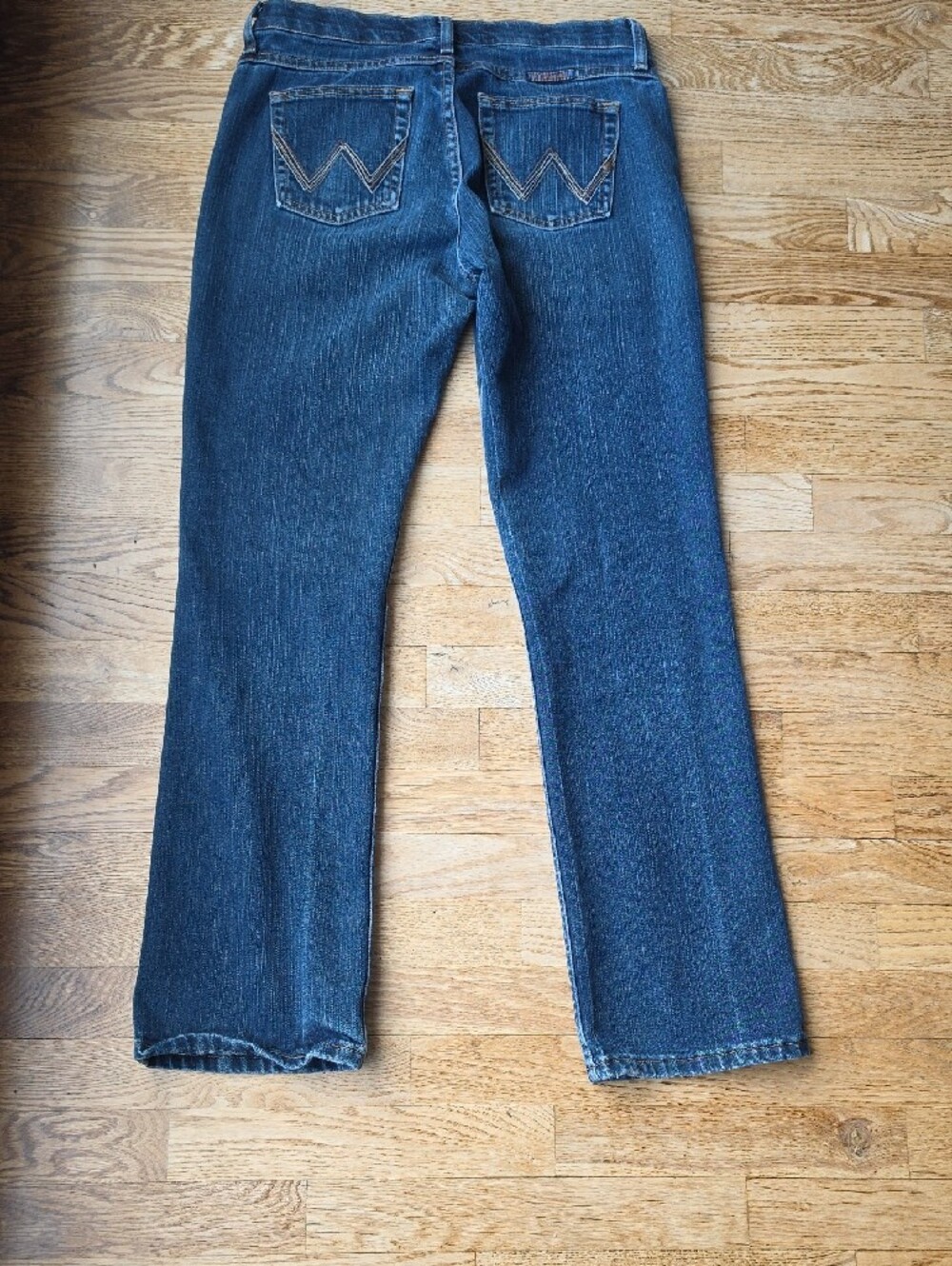 (7/8 X 32)Wrangler Women's Dark Blue Boot-Cut Jeans Western Country Rodeo Q-Baby - Picture 8 of 10